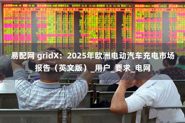 易配网 gridX：2025年欧洲电动汽车充电市场报告（英文版）_用户_要求_电网